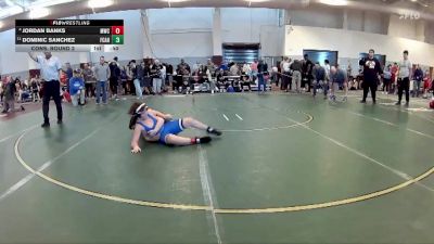 117 lbs Cons. Round 2 - Dominic Sanchez, FCA Hurricanes vs Jordan Banks, Mountaineer Wrestling Club