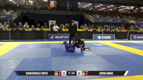 Sophia Abbasi vs Sloan Rachelle Foster 2026 Pan Kids Jiu-Jitsu IBJJF Championship