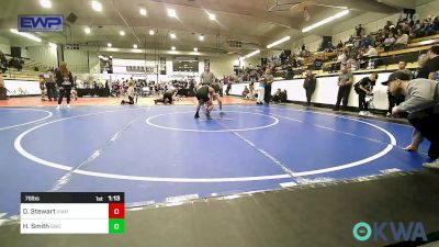 76 lbs Final - Daxton Stewart, Vian Wrestling Club vs Hudson Smith, Salina Wrestling Club