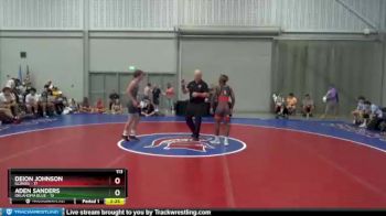 113 lbs Semis & 1st Wrestleback (8 Team) - Deion Johnson, Illinois vs Aden Sanders, Oklahoma Blue