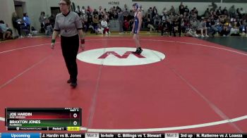 126 lbs Round 5 - Joe Hardin, Mae Jemison vs Braxton Jones, Florence