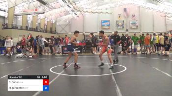 65 kg Round Of 32 - Edward Suber, Unattached vs Matthew Singleton, Compound Wrestling