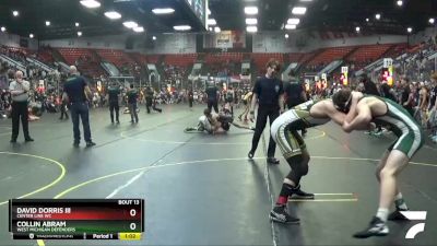 170 lbs Cons. Semi - Collin Abram, West Michigan Defenders vs David Dorris Iii, Center Line WC