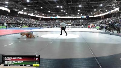 138 lbs Cons. Round 1 - Dominic Prangley, Coeur D Alene vs Cuyler Johnston, Highland