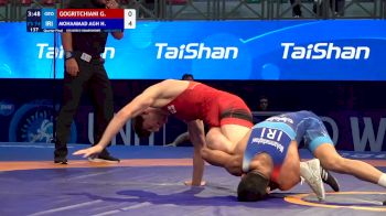 74 kg 1/4 Final - Giorgi Gogritchiani, Georgia vs Hossein Mohammad Aghaei, Iran