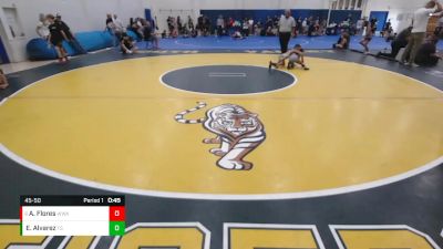 45-50 lbs Cons. Round 2 - Arliss Flores, Wright Wrestling Academy vs Eva Alvarez, Team Selma