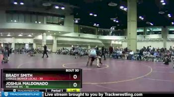 220 lbs Placement (16 Team) - Joshua Maldonado, Westside WC vs Brady Smith, CHOICES (Beaver Local)