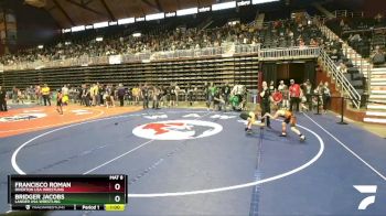 67 lbs Cons. Round 5 - Francisco Roman, Riverton USA Wrestling vs Bridger Jacobs, Lander USA Wrestling