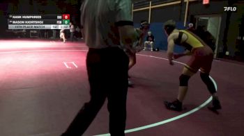157 lbs 15th Place Match - Mason Hjortshoj, PCM, Monroe vs Hank Humphries, Burlington Notre Dame