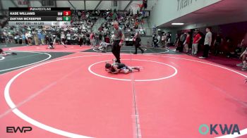 46 lbs Consi Of 8 #2 - Kase Williams, Raw Wrestling Club vs ZaKyan McKeefer, Checotah Matcats