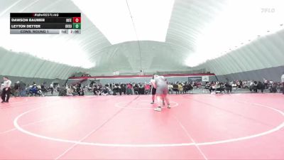 285 lbs Cons. Round 1 - Dawson Baumer, Indiana Tech vs Leyton Detter, Grand Valley State