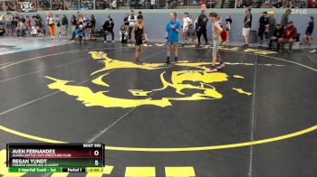 92 lbs Semifinal - Regan Yundt, Pioneer Grappling Academy vs Aven Fernandes, Alaska Battle Cats Wrestling Club
