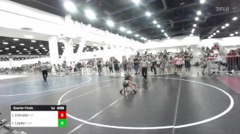 46 lbs Quarterfinal - Isaac Estrada, Top Rank vs Isaiah Lopez, Black Fox Wrestling Academy