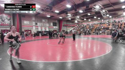 120 lbs Cons. Round 5 - Isabella Valdez, South Hills vs Christina Flores, Villa Park