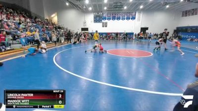 56 lbs Quarterfinal - Lincoln Panter, Eastside United vs Maddox Witt, High Plains Thunder