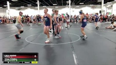 110 lbs Round 1 (4 Team) - Laila Givens, CTWHALE vs Titan Powell, Revolution Elite