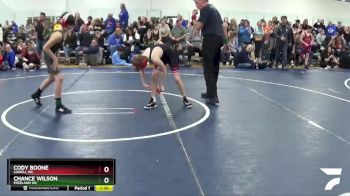 95 lbs Champ. Round 1 - Cody Boone, Lowell WC vs Chance Wilson, Freeland WC