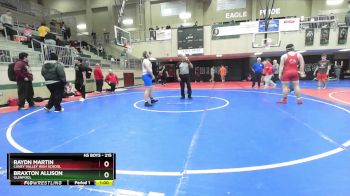 215 lbs Consolation 1st - Raydn Martin, Caney Valley High School vs Braxton Allison, GLENPOOL