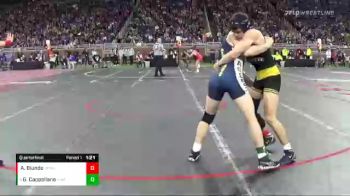 D1-140 lbs Quarterfinal - Gabe Cappellano, Hartland vs Alex Biundo, Wyandotte Roosevelt