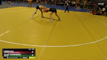 140 lbs 1st Place Match - Blake Sonnenberg, Frazee vs Creed Koll, UNC (United North Central)