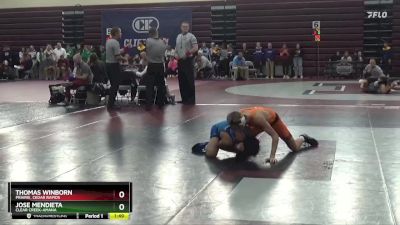 120 lbs Round 1 - Jose Mendieta, Clear Creek-Amana vs Thomas Winborn, Prairie, Cedar Rapids