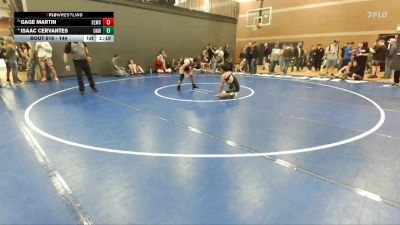 144 lbs Cons. Semi - Isaac Cervantes, Ontario Animals Wrestling vs Gage Martin, Sandpoint Legacy Wrestling Club