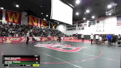 126 lbs Cons. Round 1 - Noah Shallman, Harvard Westlake vs Detries Thomas, Paramount