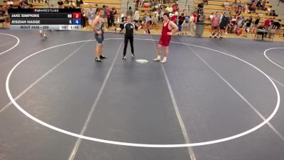 285 lbs Cons. Semis - Jake Simpkins, MN vs Jesziah Hagge, IL