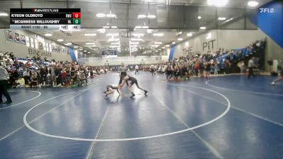 80 lbs Cons. Round 3 - Kyson Oldroyd, Sanderson Wrestling Academy vs McGinness Willoughby, Northside Wrestling Club