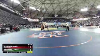4A 120 lbs Semifinal - Nathaniel Cortez, Graham-Kapowsin vs Stone Hartford, South Kitsap