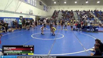 59-64 lbs Quarterfinal - Riley Ramirez, Pounders WC vs Cassandra Gallegos, Savage House Wrestling Club