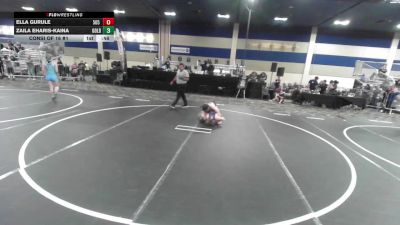 123 lbs Consi Of 16 #1 - Ella Gurule, 505 Wc vs Zaila Eharis-Kaina, Gold Rush Wr Ac