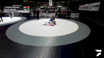 Champ. Round 1 - Jackson Humphrey, High Desert Wrestling Club vs Dallas Sanchez, Beyer High School Wrestling