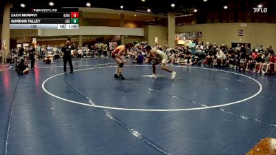 138 lbs Finals (2 Team) - Gordon Talley, Alabama Elite Gold vs Zach Murphy, Ground Zero WC