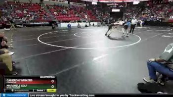 D3-220 lbs Quarterfinal - Cameron Winkers, Fennimore vs Marshell Self, Ithaca/Weston