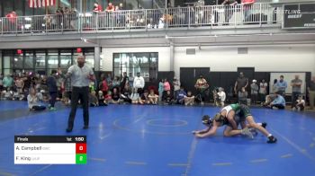 120 lbs Final - Aaron Campbell, Grizzly Wrestling Club vs Fletcher King, Level Up