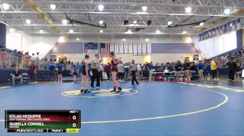 138 lbs Cons. Round 1 - Kylah McDuffie, East Central High School Girls vs Isabella Cowgill, Oxford