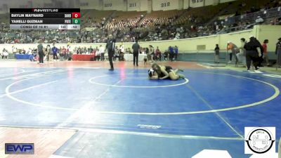 123 lbs Consi Of 16 #1 - Baylin Maynard, Sand Springs Jr High vs Yanelli Guzman, Poteau