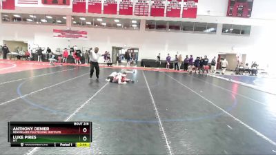 141 lbs Cons. Round 3 - Luke Pires, RIT vs Anthony Denier, Rensselaer Polytechnic Institute