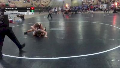 171 lbs Quarterfinal - Mason McGill, Smoky Bear Wrestling Club vs Logan Allen, Sumner County Wrestling Club