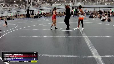 126 lbs Placement (4 Team) - Shiyirah Cambridge, PA West Yellow vs Elaina Mercadante, Validus WC