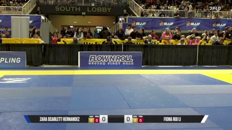 Zara Scarlett Hernandez vs Fiona Rui Li 2026 Pan Kids Jiu-Jitsu IBJJF Championship