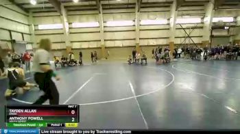 129 lbs Champ. Round 2 - Tayden Allan, Emery vs Anthony Powell, South Summit