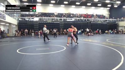 285 lbs Champ. Round 1 - Cameron Downs, College Of The Redwoods vs John Saldivar, Fresno City College