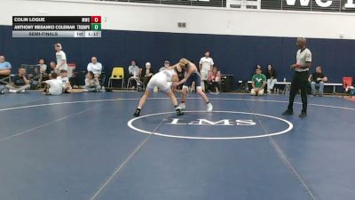 120 lbs Semifinal - Colin Logue, Malvern Prep - MS vs Anthony Mesanko Coleman, Triumph 1 - MS