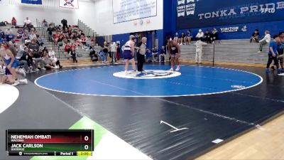 285 lbs Round 5 - Jack Carlson, Goodhue vs Nehemiah Ombati, Waconia