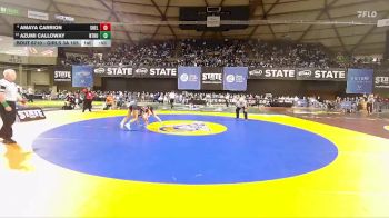 Girls 3A 105 lbs Cons. Round 5 - Azumi Calloway, North Thurston (Girls) vs Amaya Carrion, Shelton (Girls)