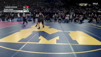 6A 285 lbs Champ. Round 1 - Xander Scholes, Post Falls vs Elijah Oakes, Meridian