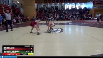 141 lbs Semifinal - Jackson Wenberg, Graceland University vs Bryce Parke, Coe