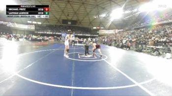 Boys 2A 144 lbs Semifinal - Laithan Lawson, Orting vs Michael Fritz, Orting